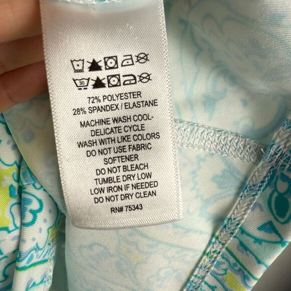 Sigrid Olsen Golf & Tennis Full Zip Jacket Blue Paisley Gold Size XS - Picture 5 of 5